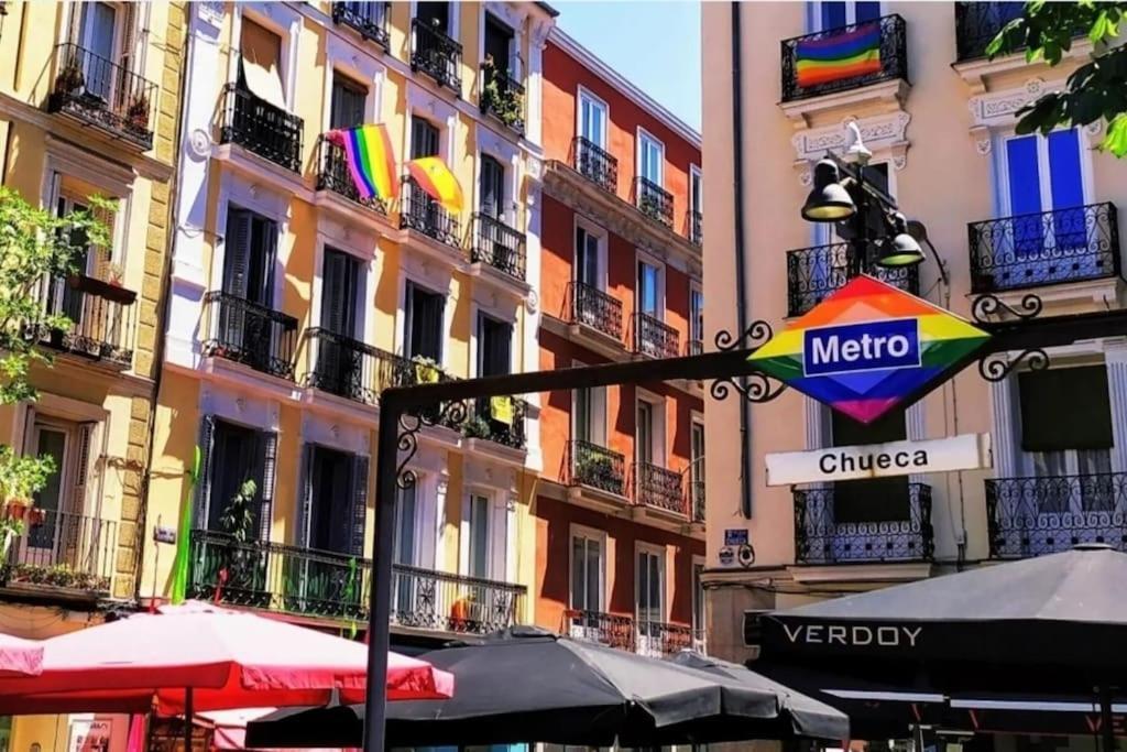 Cozy Apt 1Hab Para 4Pax En La Plaza De Chueca Madrid Exteriör bild