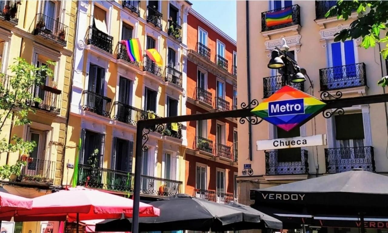 Cozy Apt 1Hab Para 4Pax En La Plaza De Chueca Madrid Exteriör bild